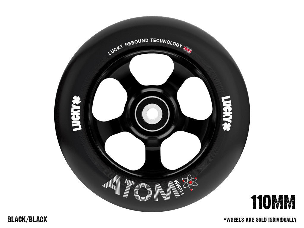 Pro Scooter Wheels - Lucky ATOM 110mm Black on Black
