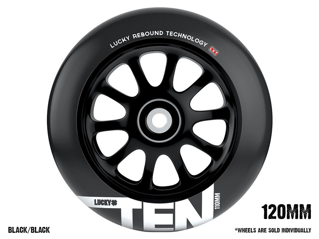 Pro Scooter Wheels - Lucky TEN 120mm Black on Black 