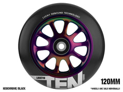 Scooter Wheels - Lucky TEN 120mm Black on NeoChrome 