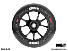 Scooter Wheels - Lucky TOASTER 100mm Black on Black 