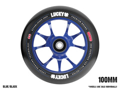 Pro Scooter Wheels - Lucky TOASTER 100mm Black on Blue 