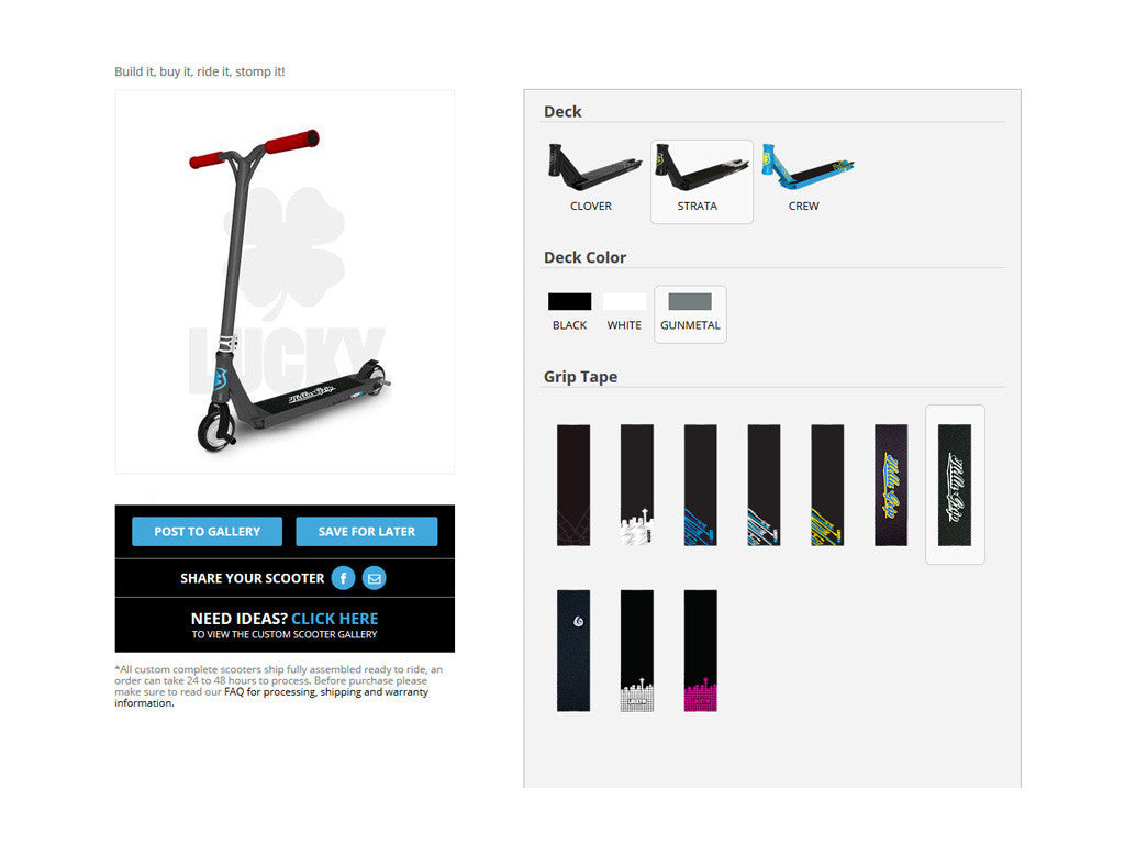 build your own custom scooter